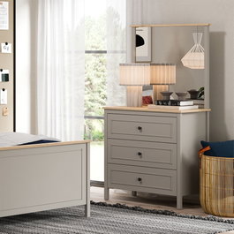 Hanah Home Cómoda Gris y Roble